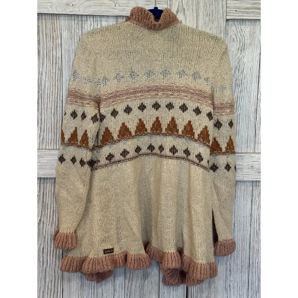 Matilda Jane Just Imagine Stephanie Women Cardigan Sweater Sz M Wool Blend - Picture 2 of 7